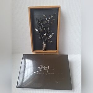 NEW Michael Aram Olive Branch Collection Wine Bottle Stopper